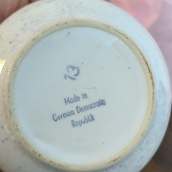 German pottery - creamer and sugar bowl - Picture 7 of 10